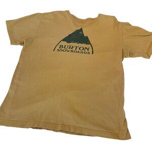 Burton Snowboards Tan Graphic T-Shirt Mens Medium
